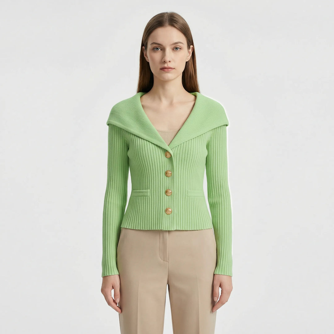 Taillierte Kurze Strickjacke - Cosima