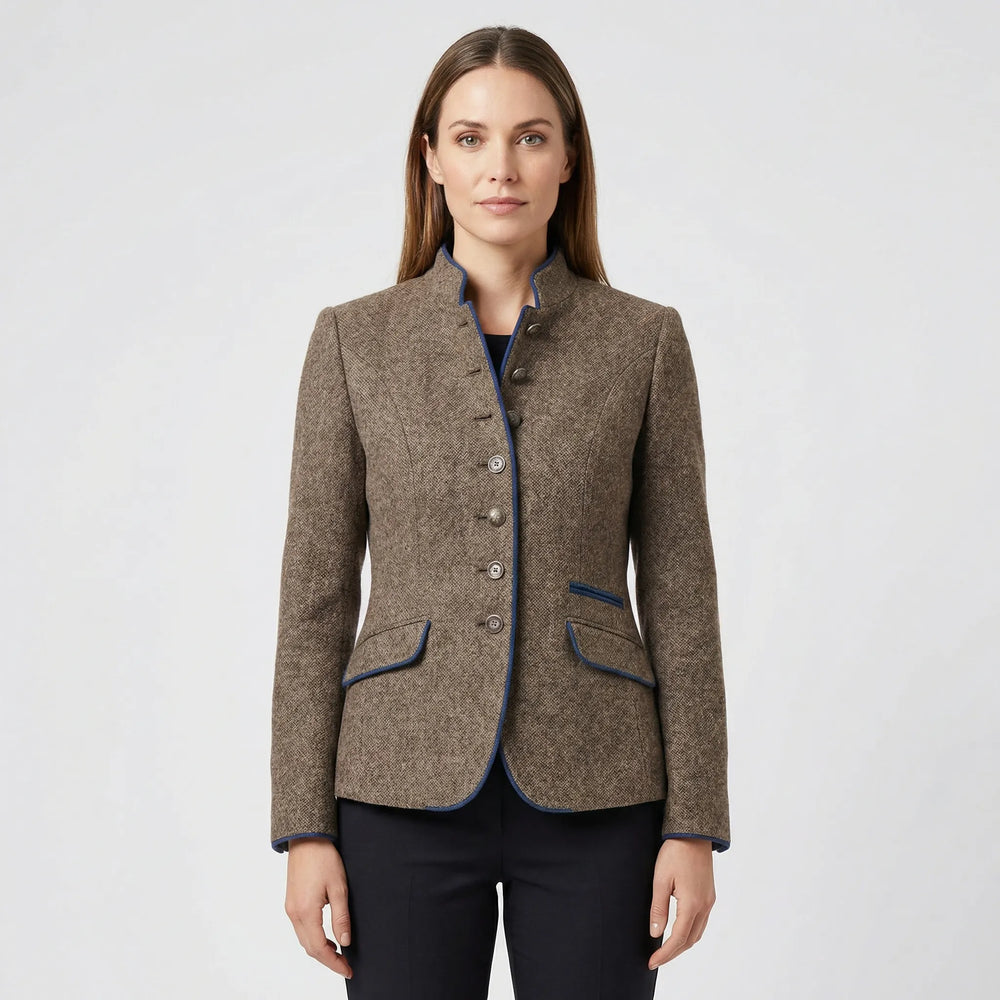 Taillierter Damenblazer Mit Stehkragen - Eliana