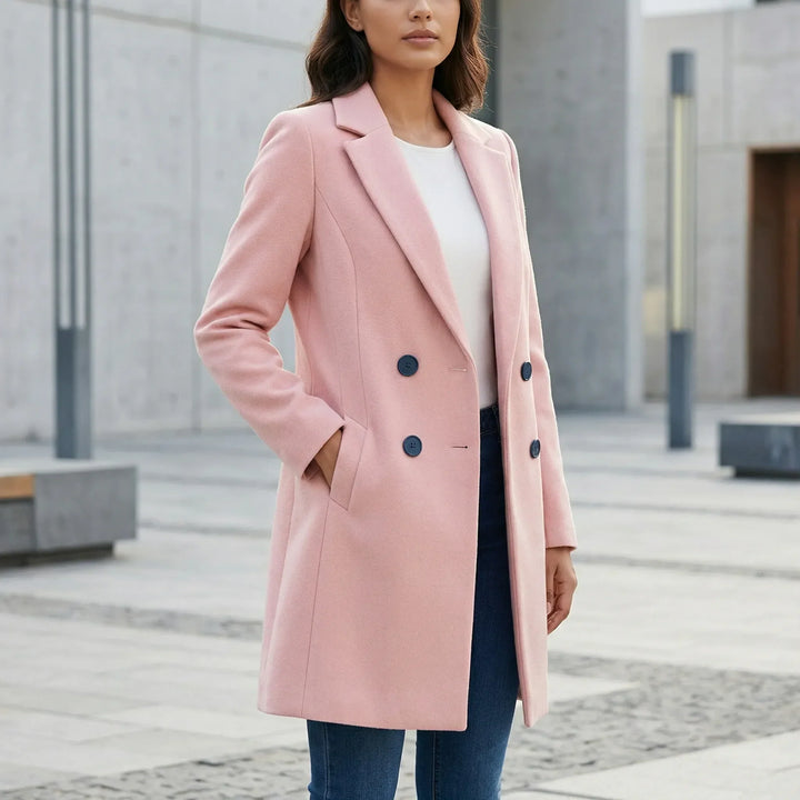 Taillierter Langer Mantel - Leni