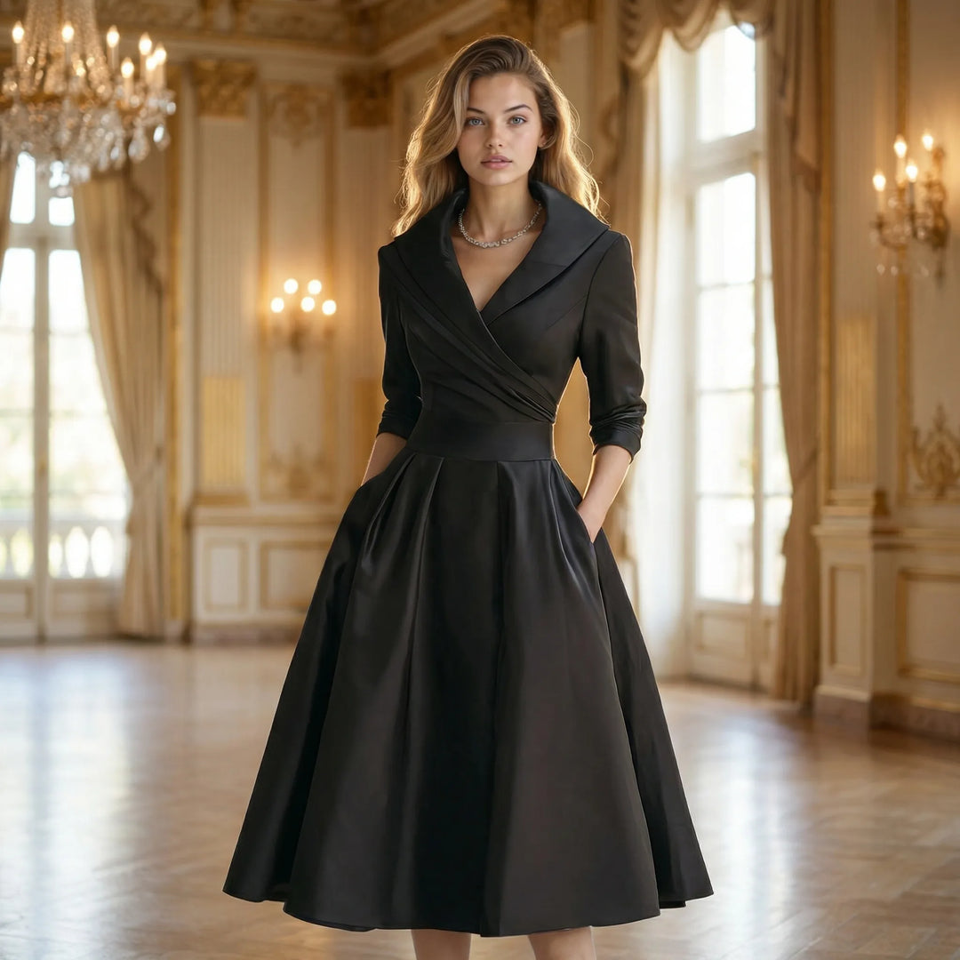 Tailliertes Midi Kleid - Emilie