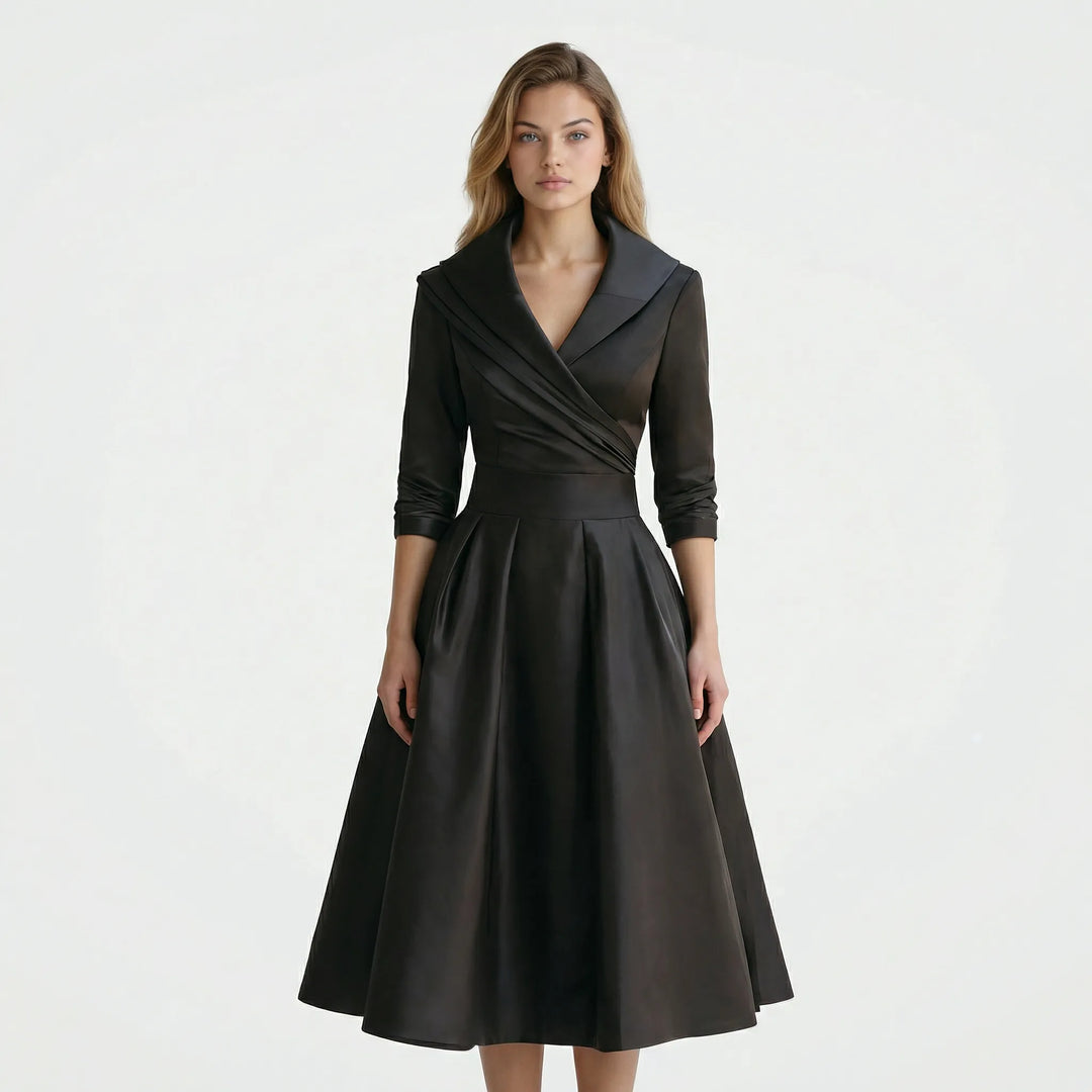 Tailliertes Midi Kleid - Emilie