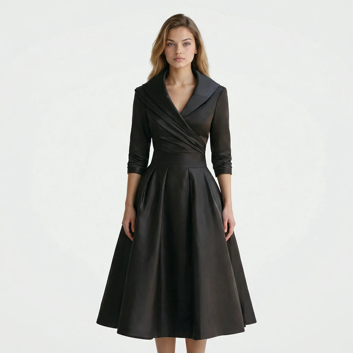 Tailliertes Midi Kleid - Emilie