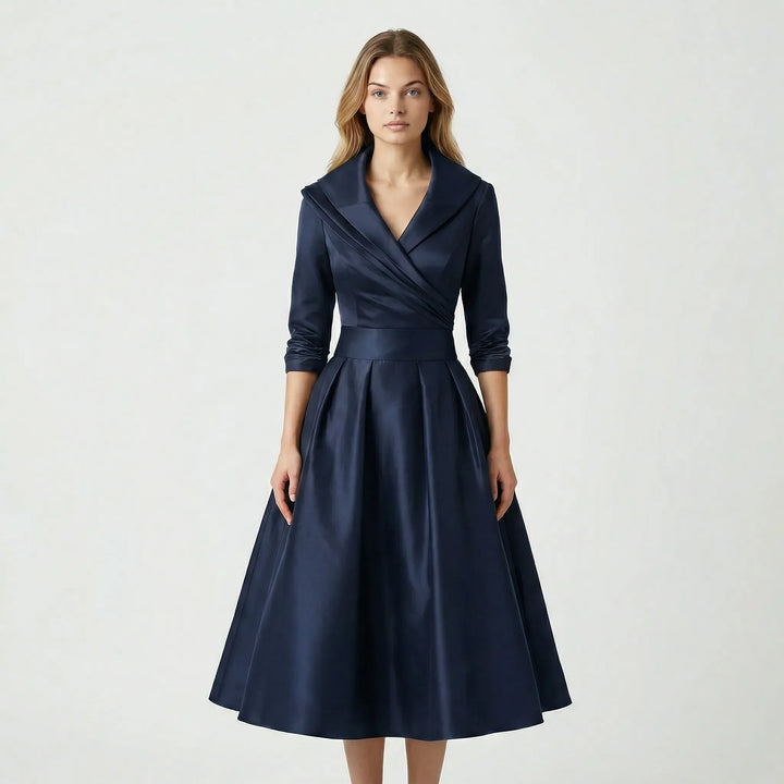 Tailliertes Midi Kleid - Emilie