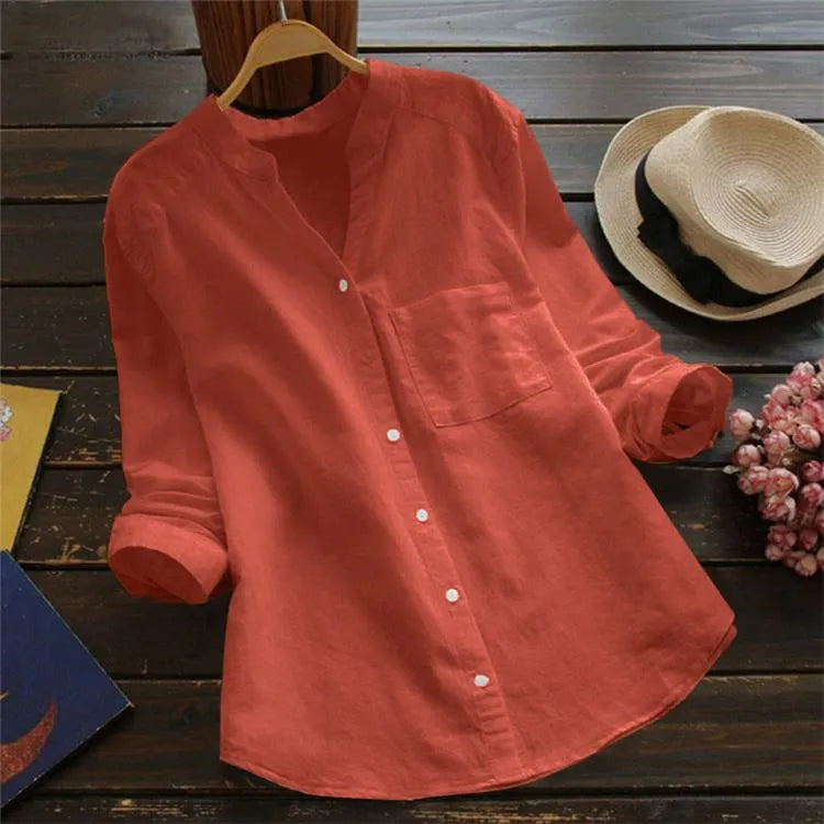 Tailored Button-Up Summer Shirt - Esther