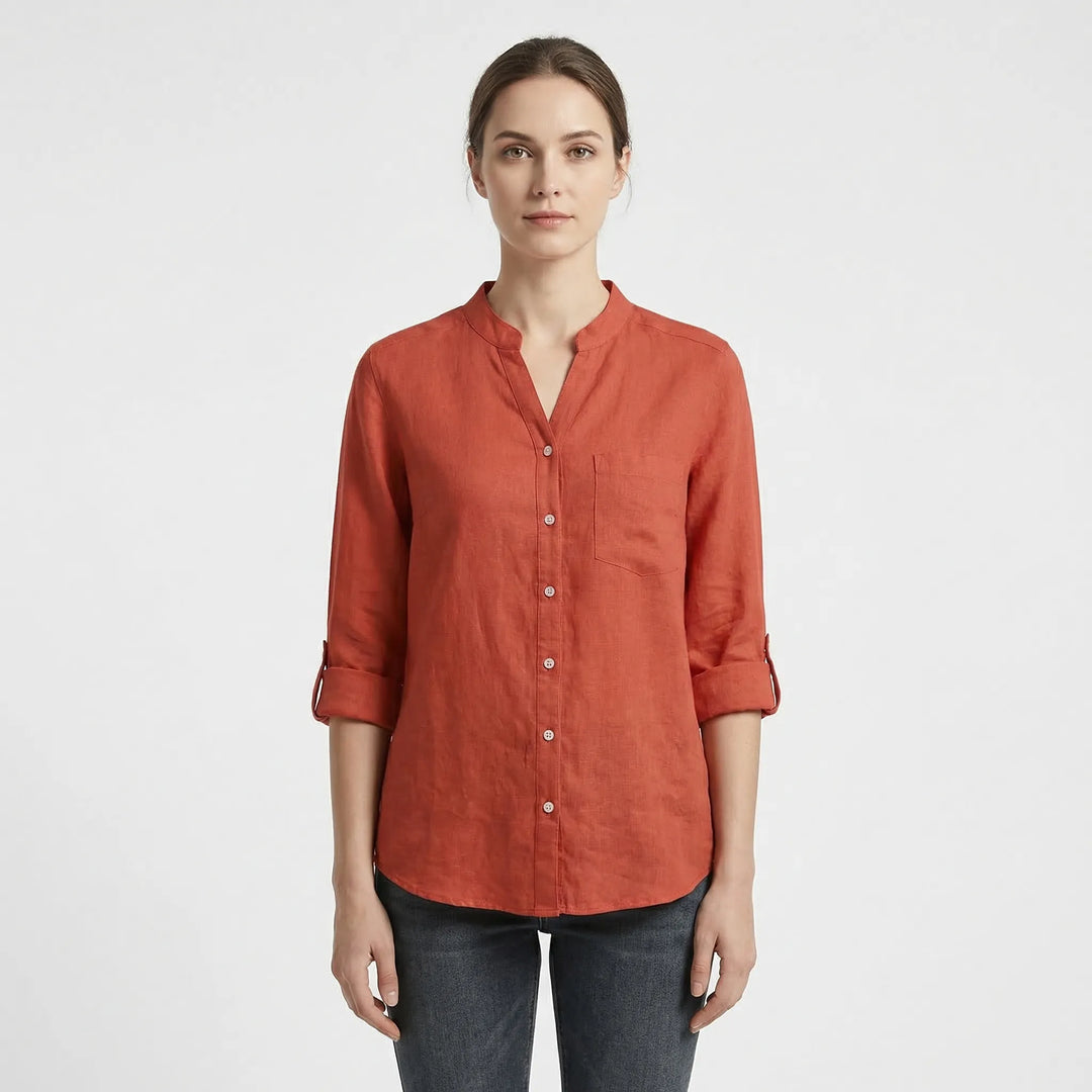 Tailored Button-Up Summer Shirt - Esther