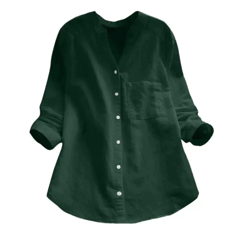 Tailored Button-Up Summer Shirt - Esther