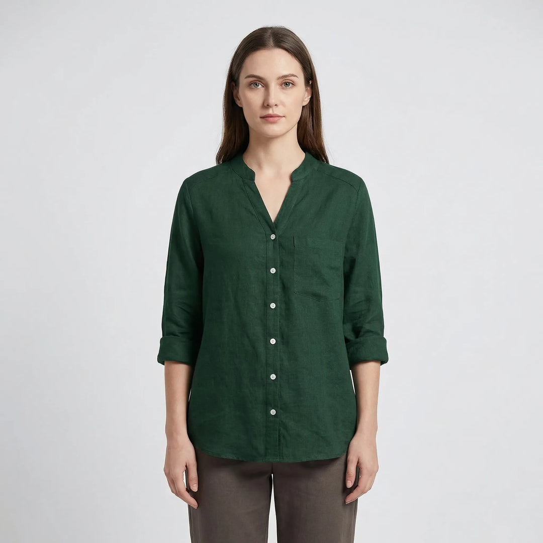 Tailored Button-Up Summer Shirt - Esther