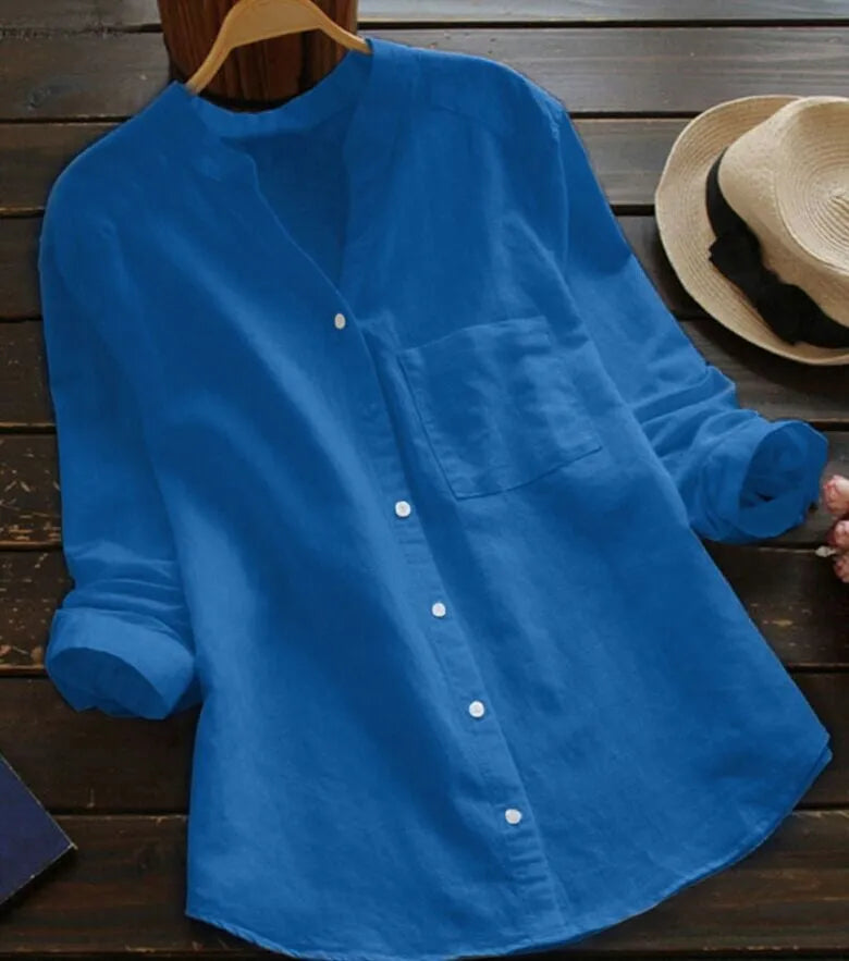 Tailored Button-Up Summer Shirt - Esther