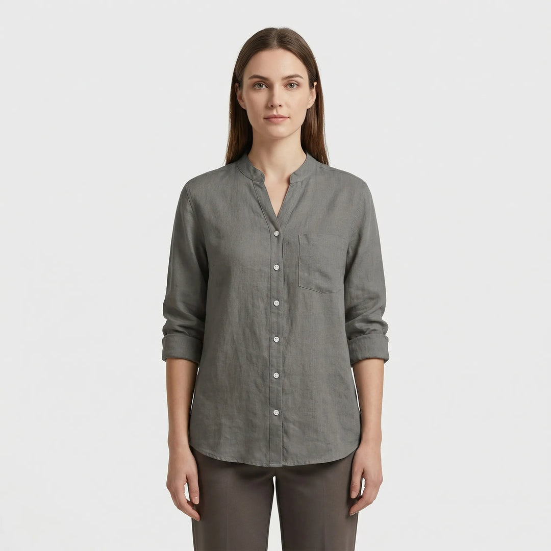 Tailored Button-Up Summer Shirt - Esther