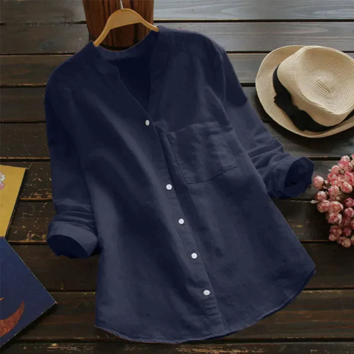Tailored Button-Up Summer Shirt - Esther