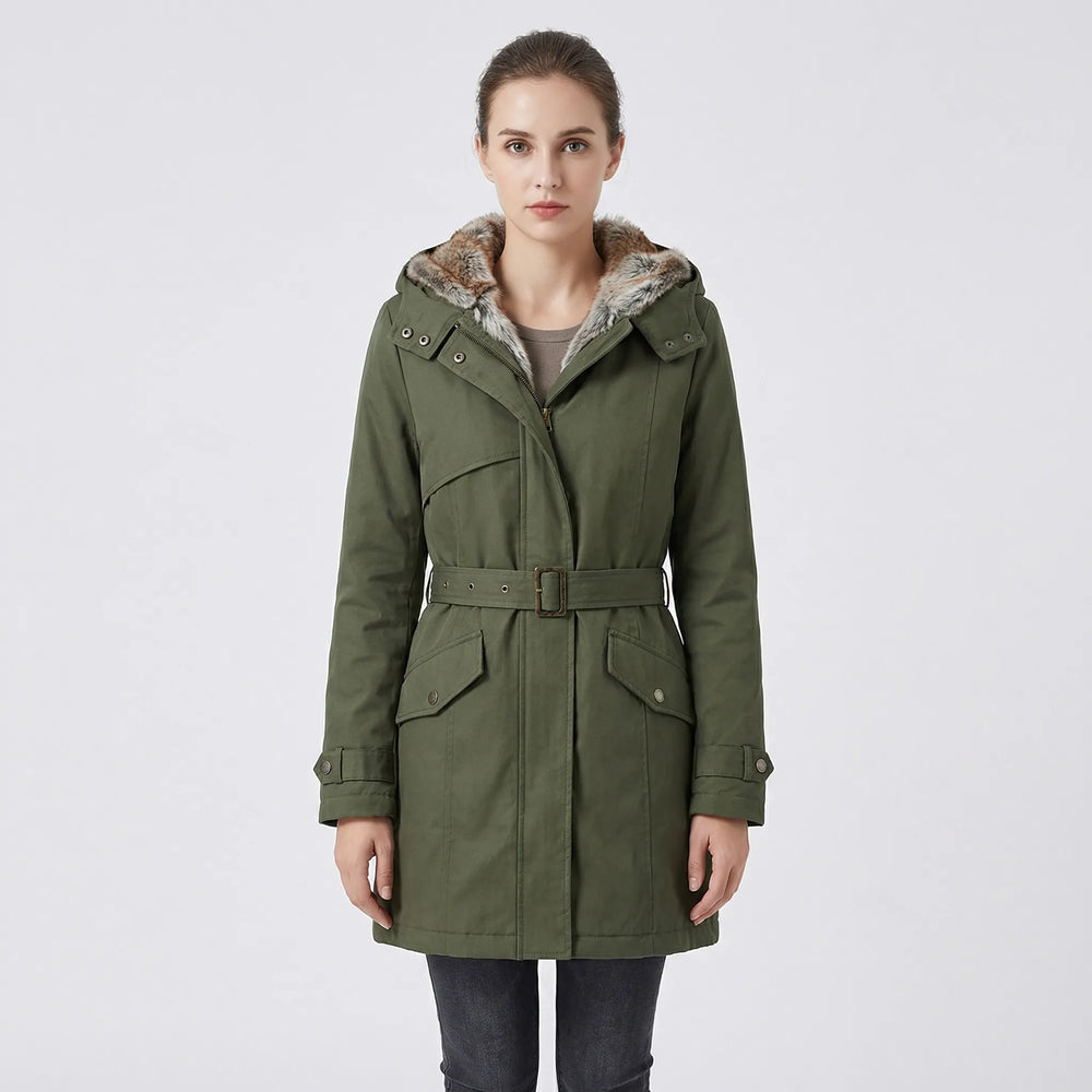 Tailored Hooded Winter Parka - Belinda