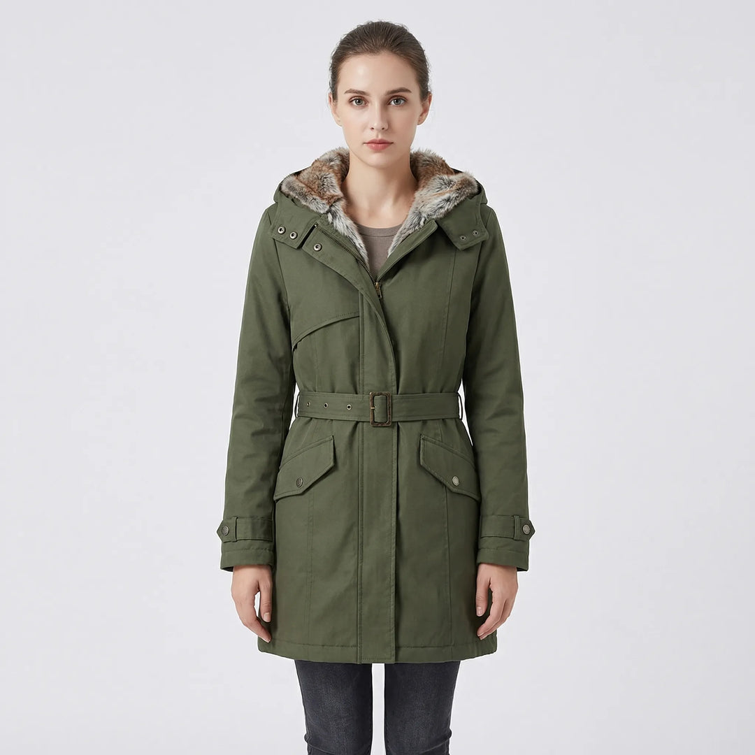 Tailored Hooded Winter Parka - Belinda