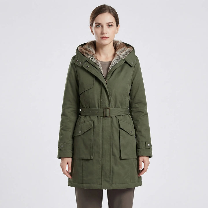 Tailored Hooded Winter Parka - Belinda