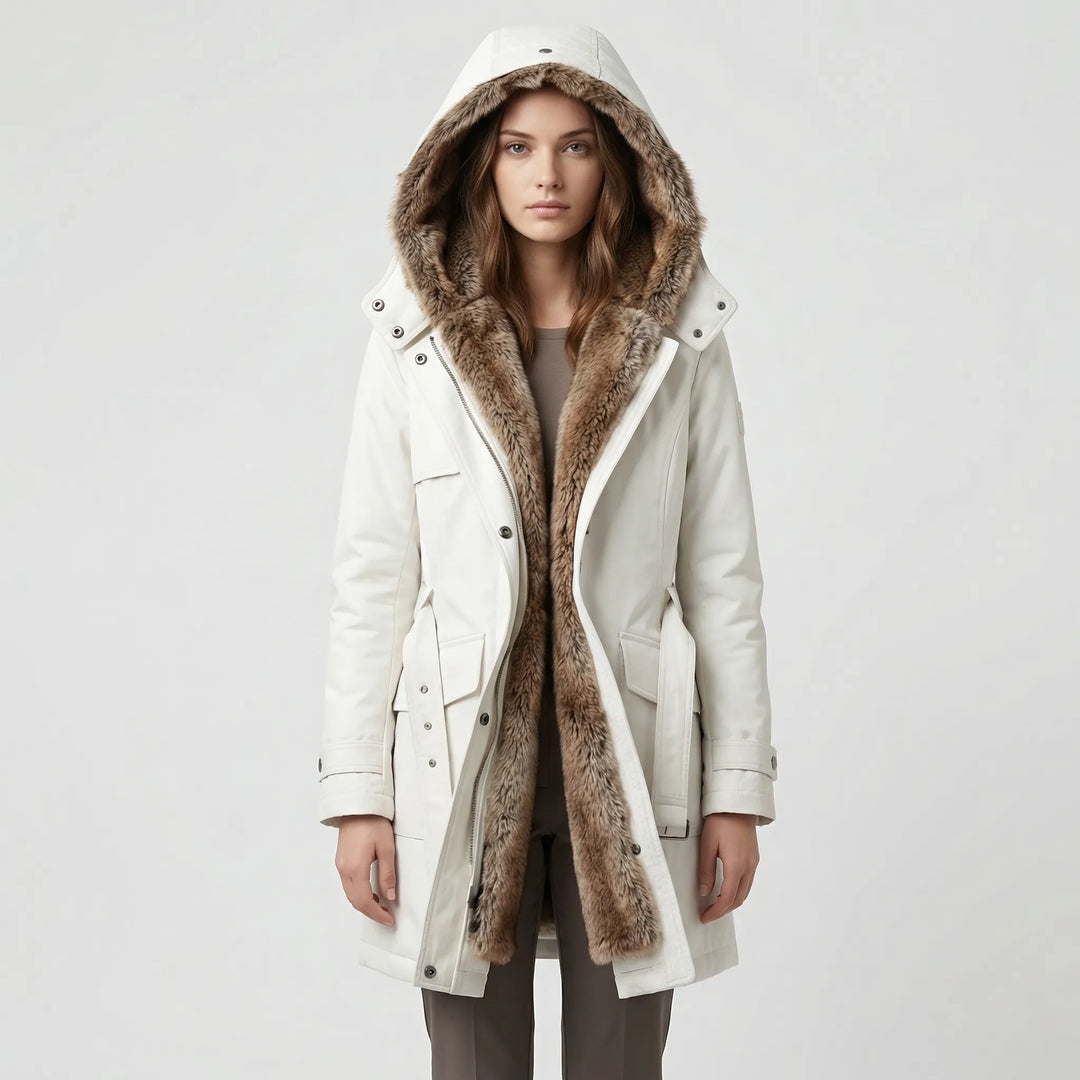 Tailored Hooded Winter Parka - Belinda