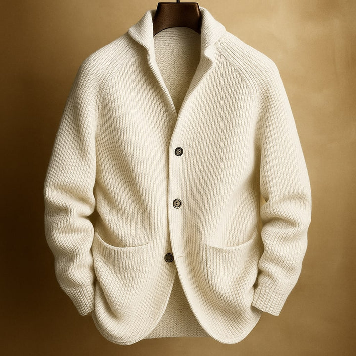 Tapered Shawl Collar Cardigan - Abraham
