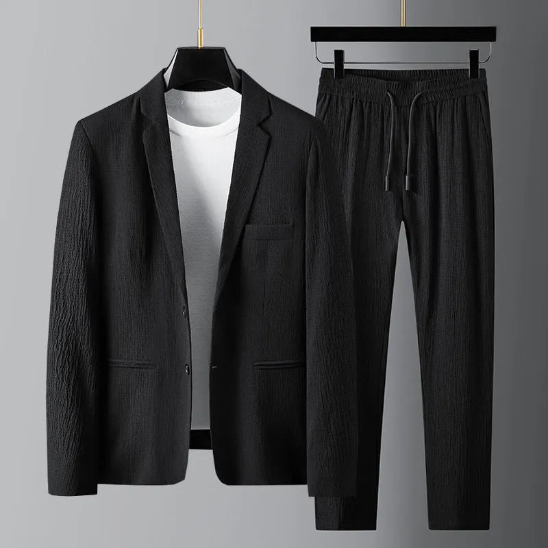 Textured Blazer And Trouser Two-Piece Set - Harvey