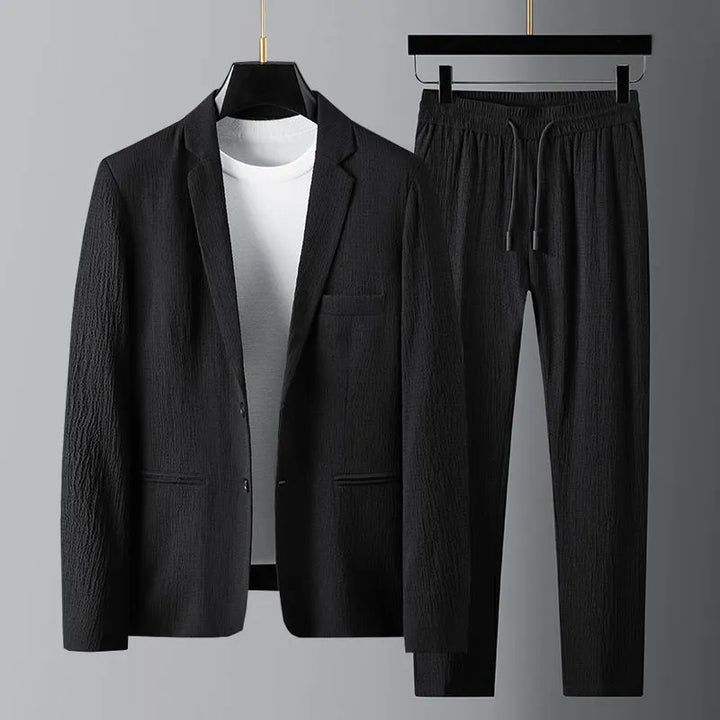 Textured Blazer And Trouser Two-Piece Set - Harvey