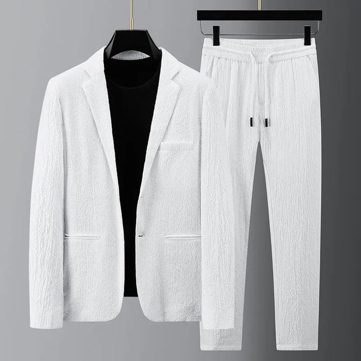 Textured Blazer And Trouser Two-Piece Set - Harvey