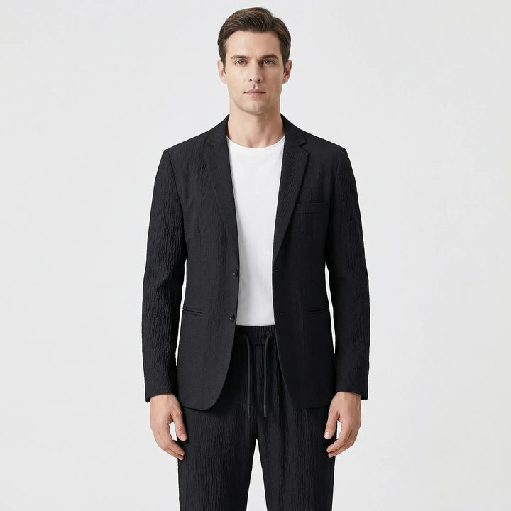 Textured Blazer And Trouser Two-Piece Set - Harvey