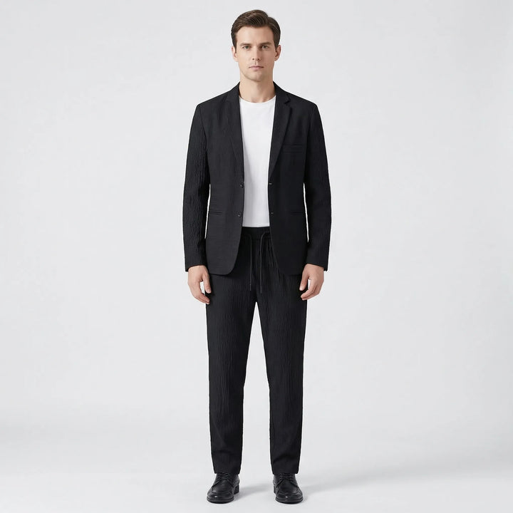 Textured Blazer And Trouser Two-Piece Set - Harvey