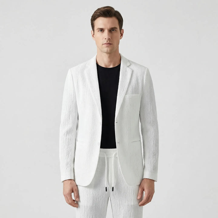 Textured Blazer And Trouser Two-Piece Set - Harvey