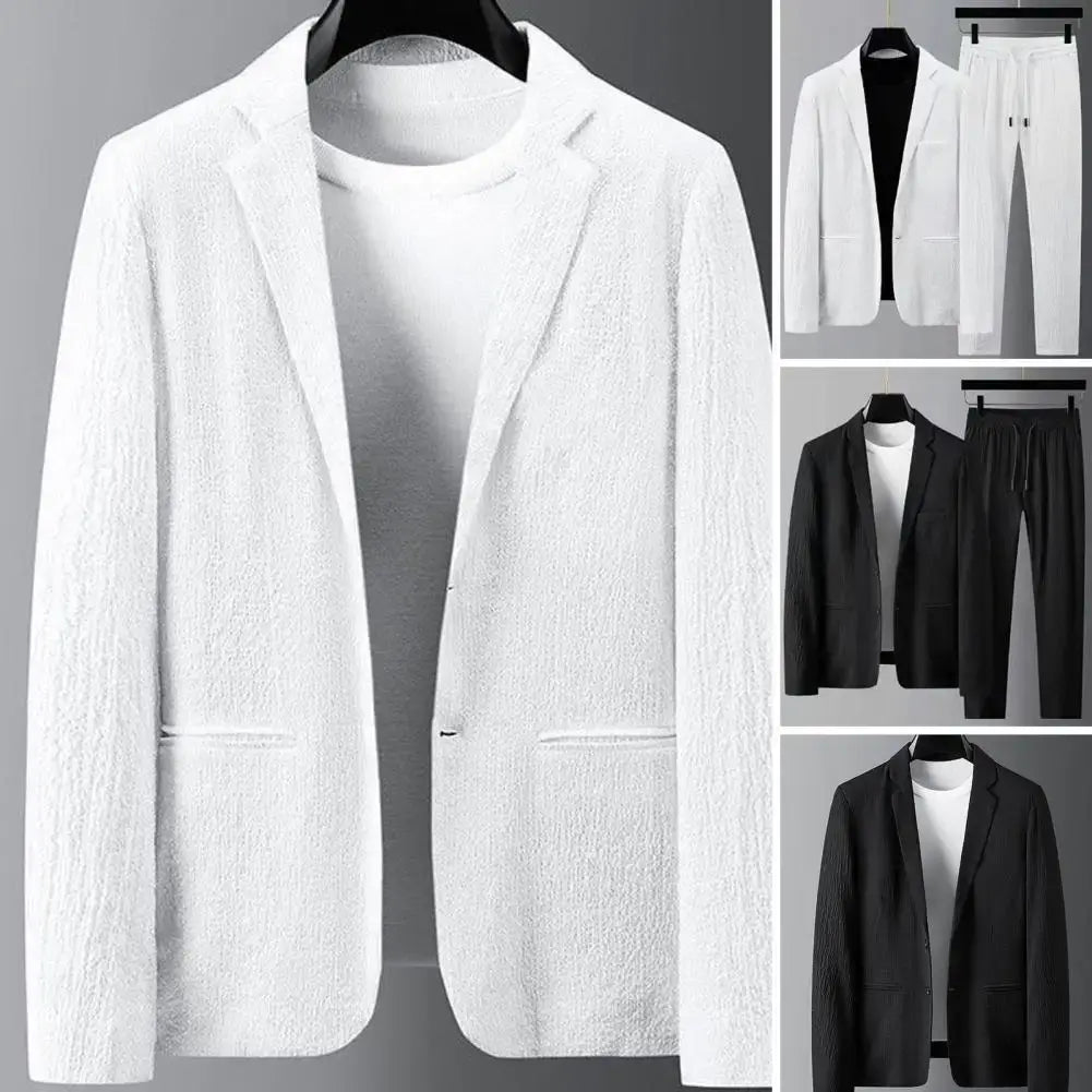 Textured Blazer And Trouser Two-Piece Set - Harvey
