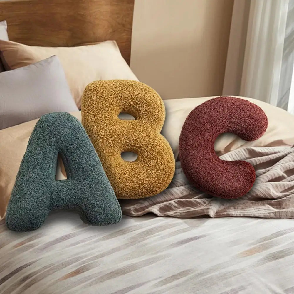 Textured Letter Shaped Cushion - AlphaPlush