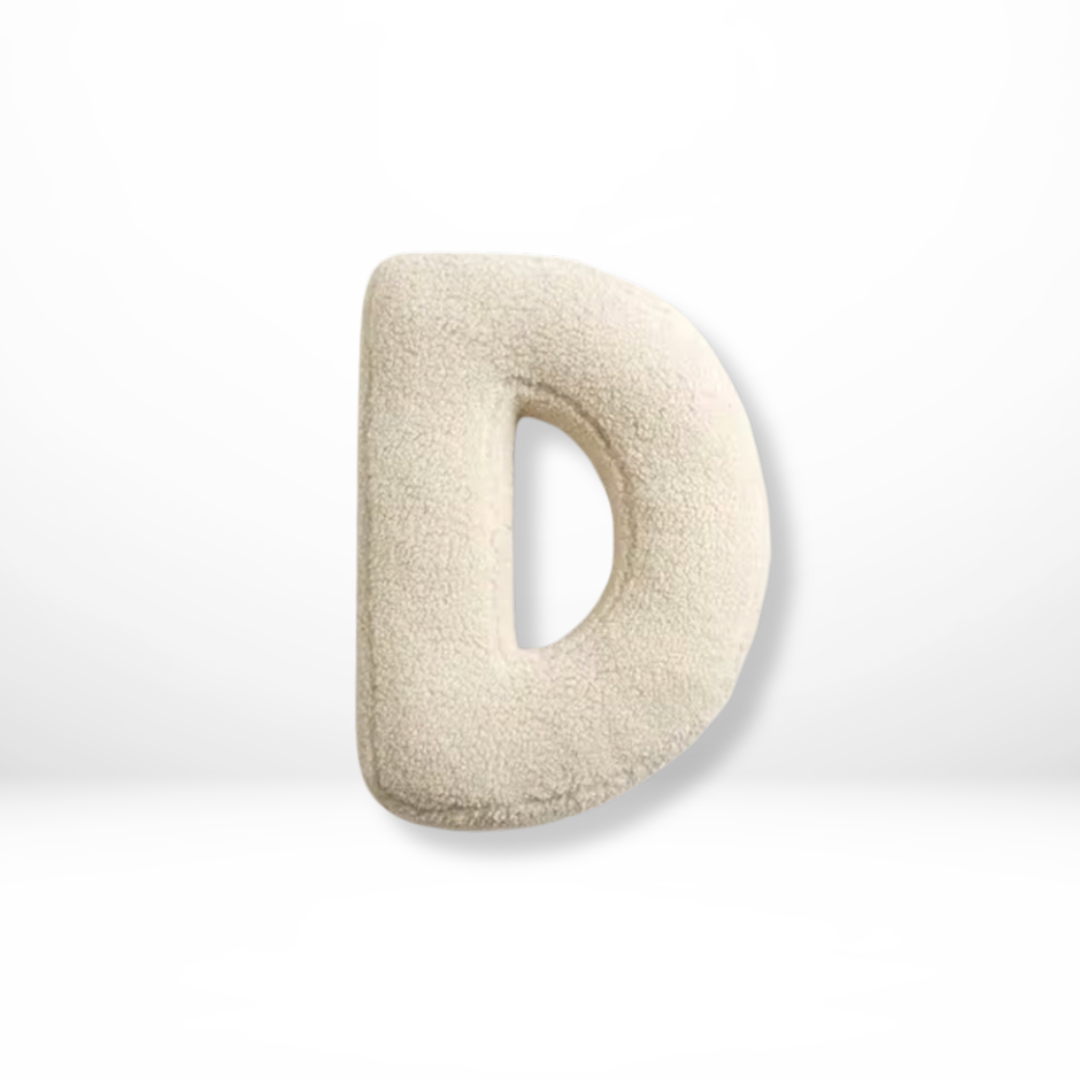 Textured Letter Shaped Cushion - AlphaPlush