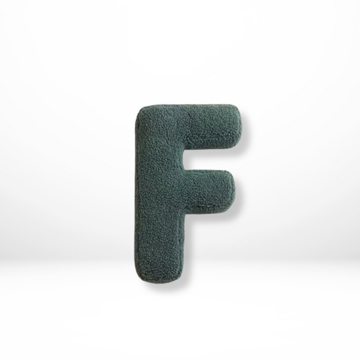 Textured Letter Shaped Cushion - AlphaPlush