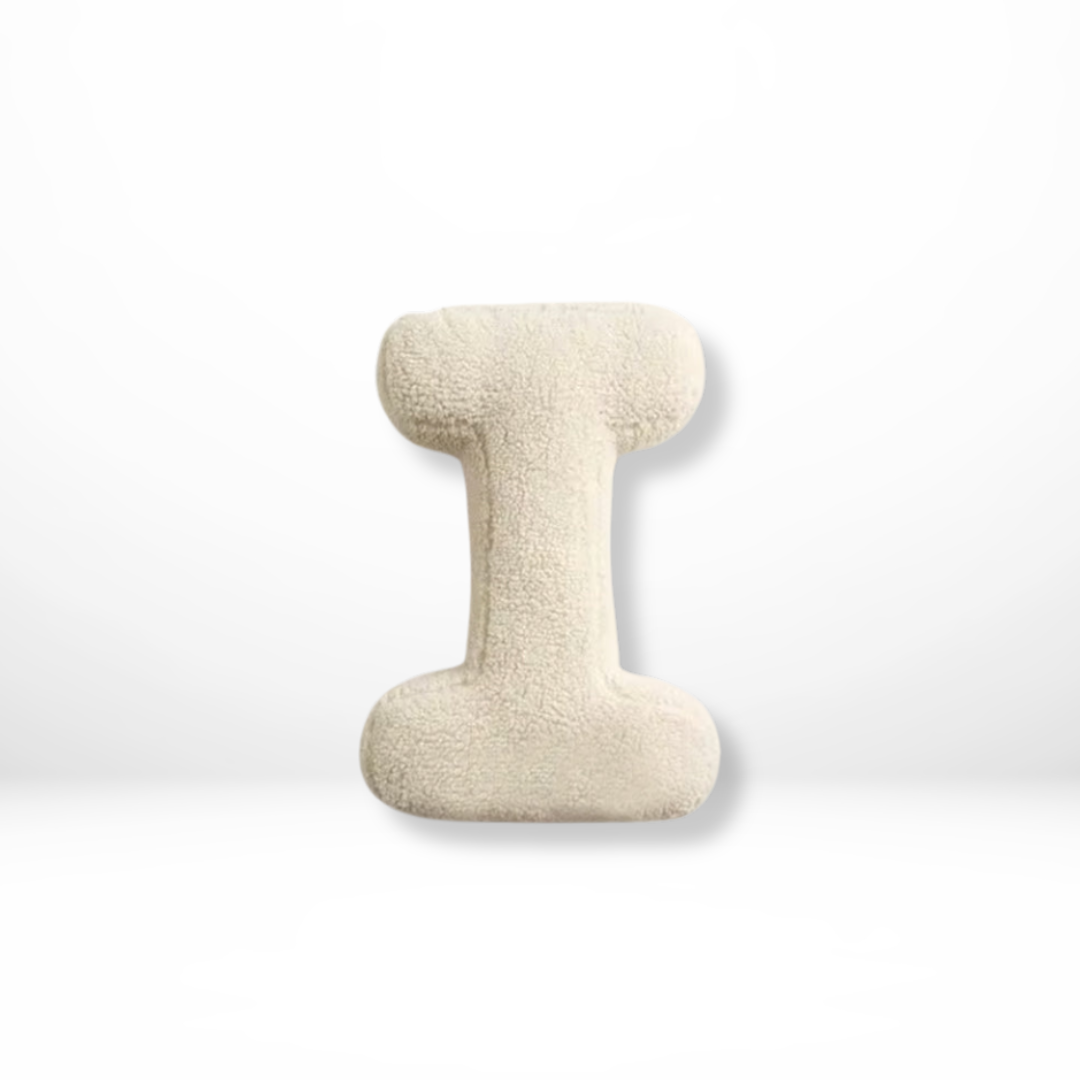 Textured Letter Shaped Cushion - AlphaPlush
