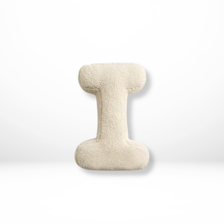 Textured Letter Shaped Cushion - AlphaPlush