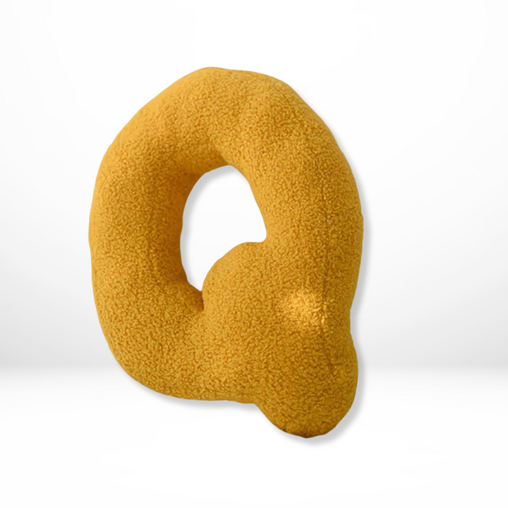 Textured Letter Shaped Cushion - AlphaPlush