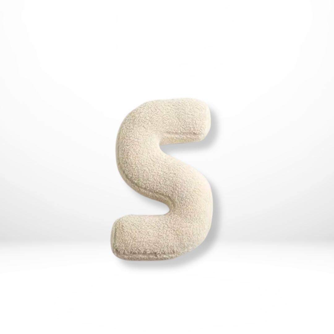 Textured Letter Shaped Cushion - AlphaPlush