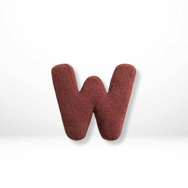 Textured Letter Shaped Cushion - AlphaPlush