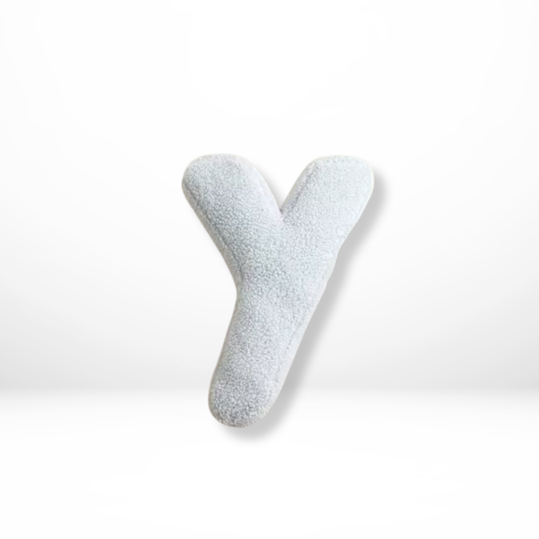 Textured Letter Shaped Cushion - AlphaPlush