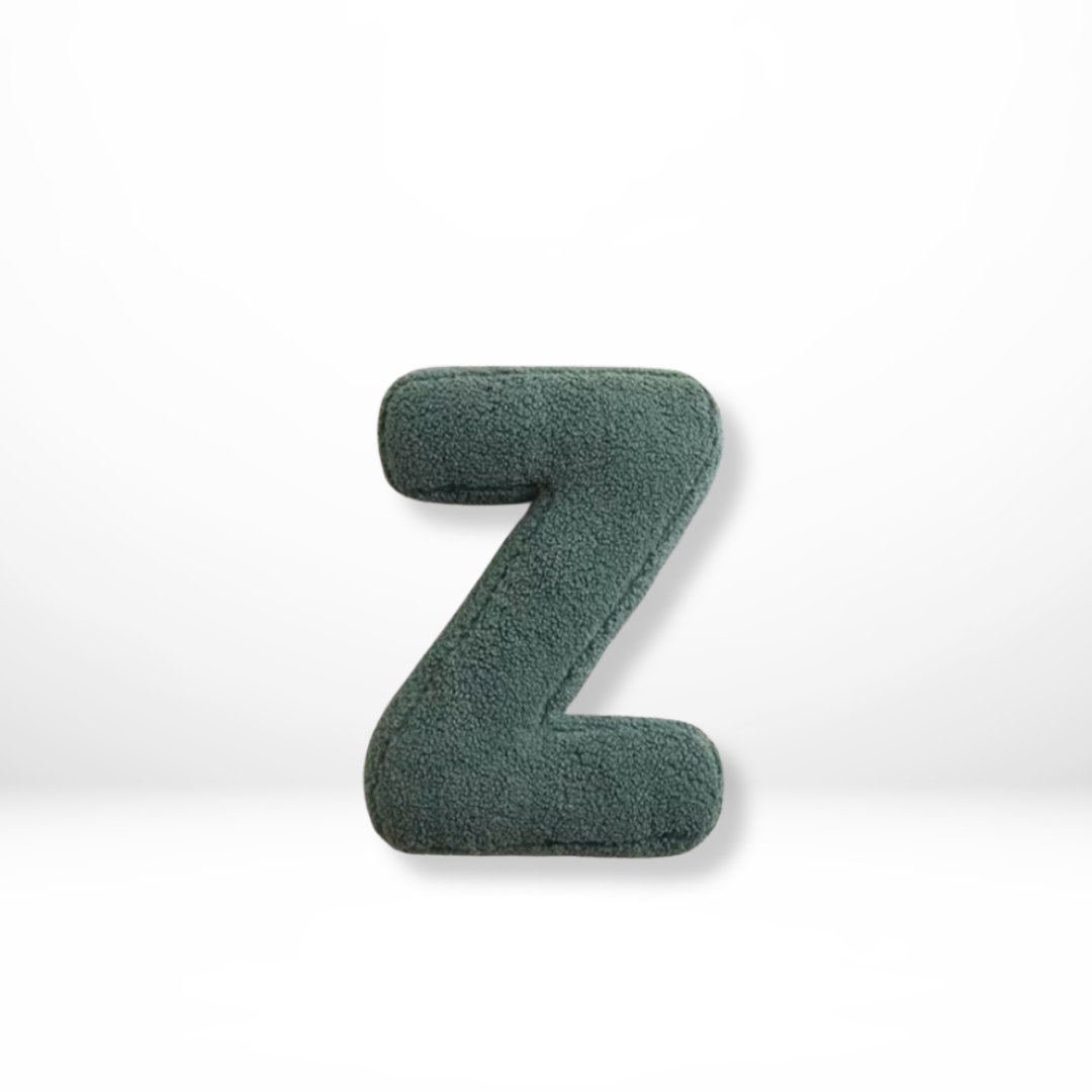 Textured Letter Shaped Cushion - AlphaPlush
