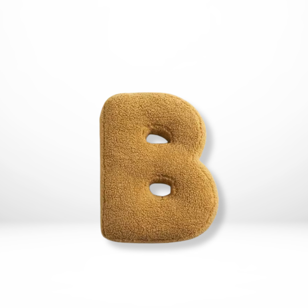 Textured Letter Shaped Cushion - AlphaPlush