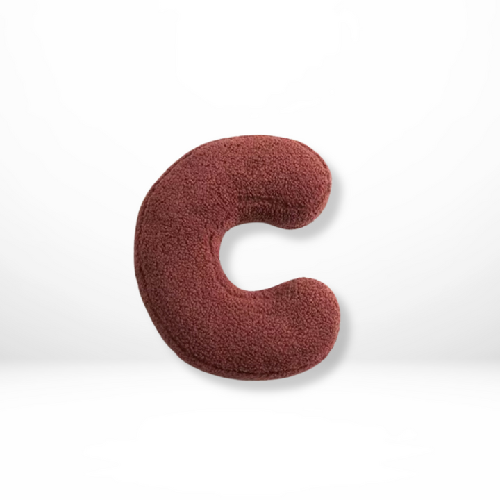 Textured Letter Shaped Cushion - AlphaPlush