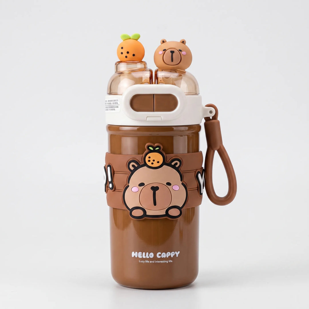 Thermo Drinkfles Met Twee Compartimenten - Brizzly