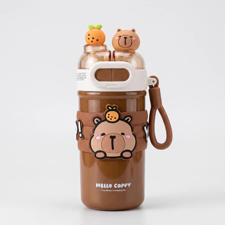 Thermo Drinkfles Met Twee Compartimenten - Brizzly