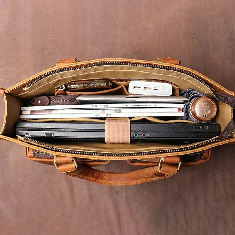 Torba Skórzana Na Laptopa - VintageSkin