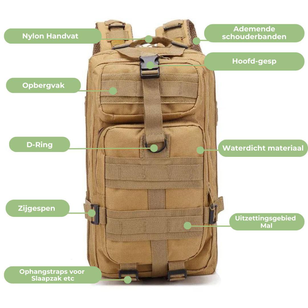 Waterproof Tactical Backpack - AdventurePack