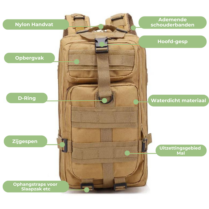 Waterproof Tactical Backpack - AdventurePack