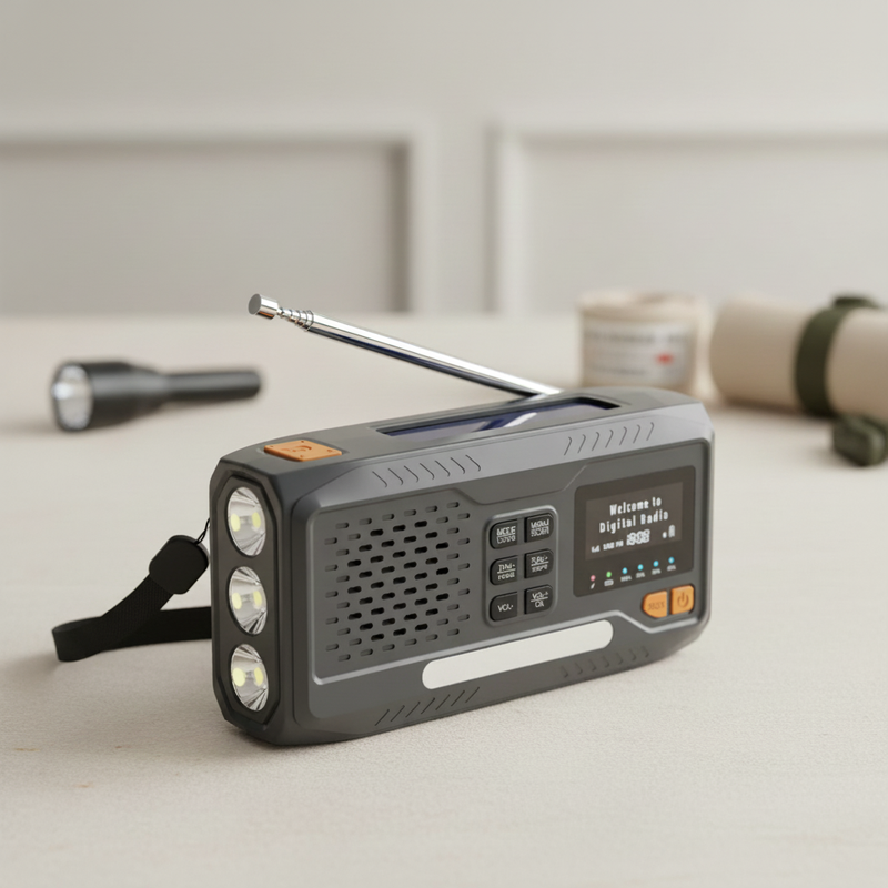 Draagbare noodradio met zonnepaneel – SunTone