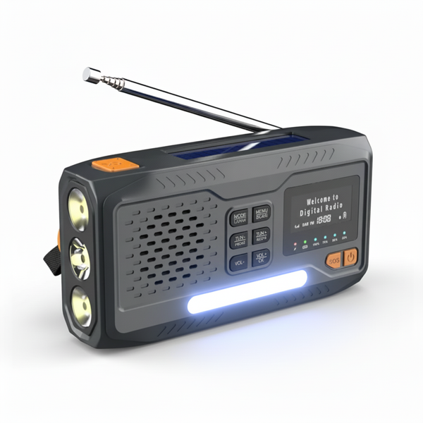 Draagbare noodradio met zonnepaneel – SunTone