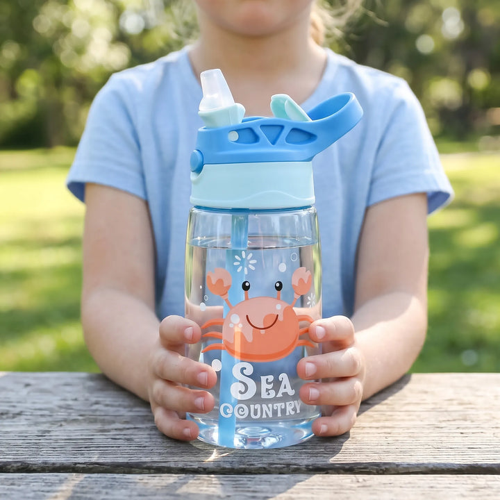 Transparante Drinkfles Voor Kinderen Met Print - Aquazee
