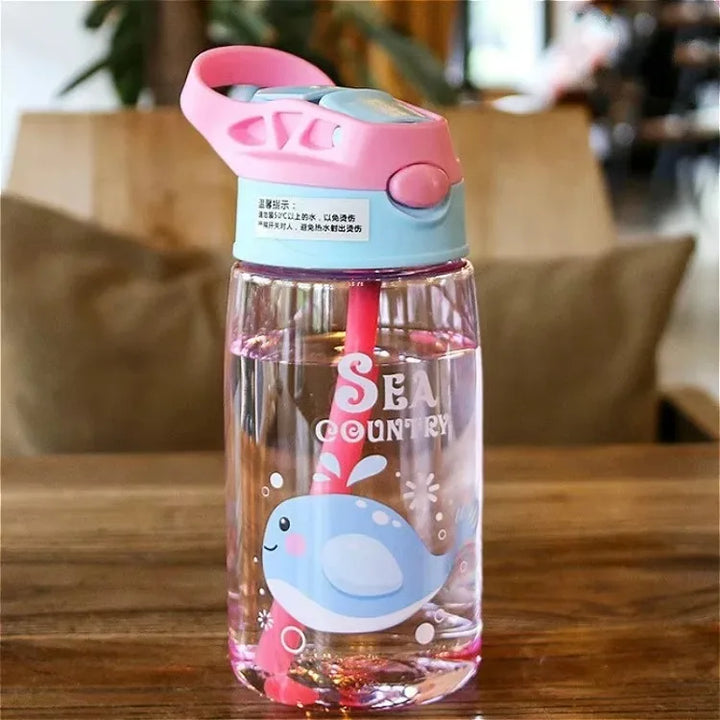 Transparante Drinkfles Voor Kinderen Met Print - Aquazee