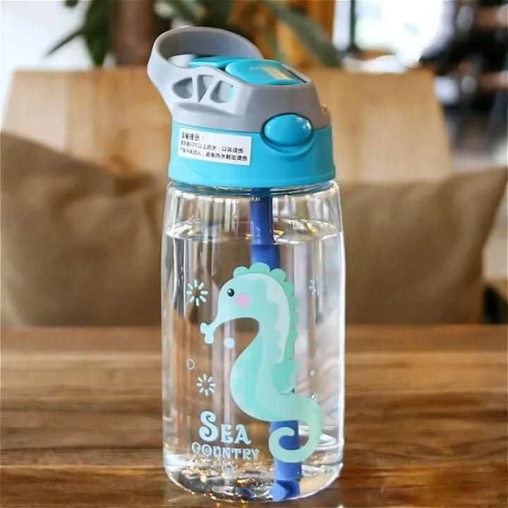 Transparante Drinkfles Voor Kinderen Met Print - Aquazee
