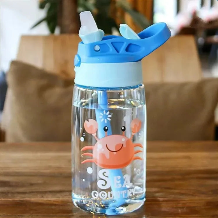 Transparante Drinkfles Voor Kinderen Met Print - Aquazee