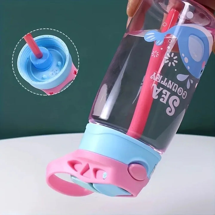 Transparante Drinkfles Voor Kinderen Met Print - Aquazee